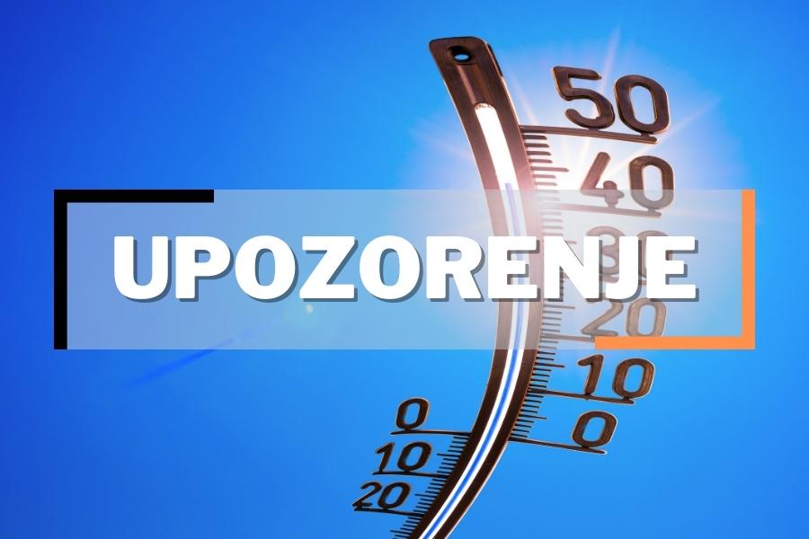 Zbog visokih temperatura Federalni hidrometeorološki zavod BiH izdao crveno upozorenje