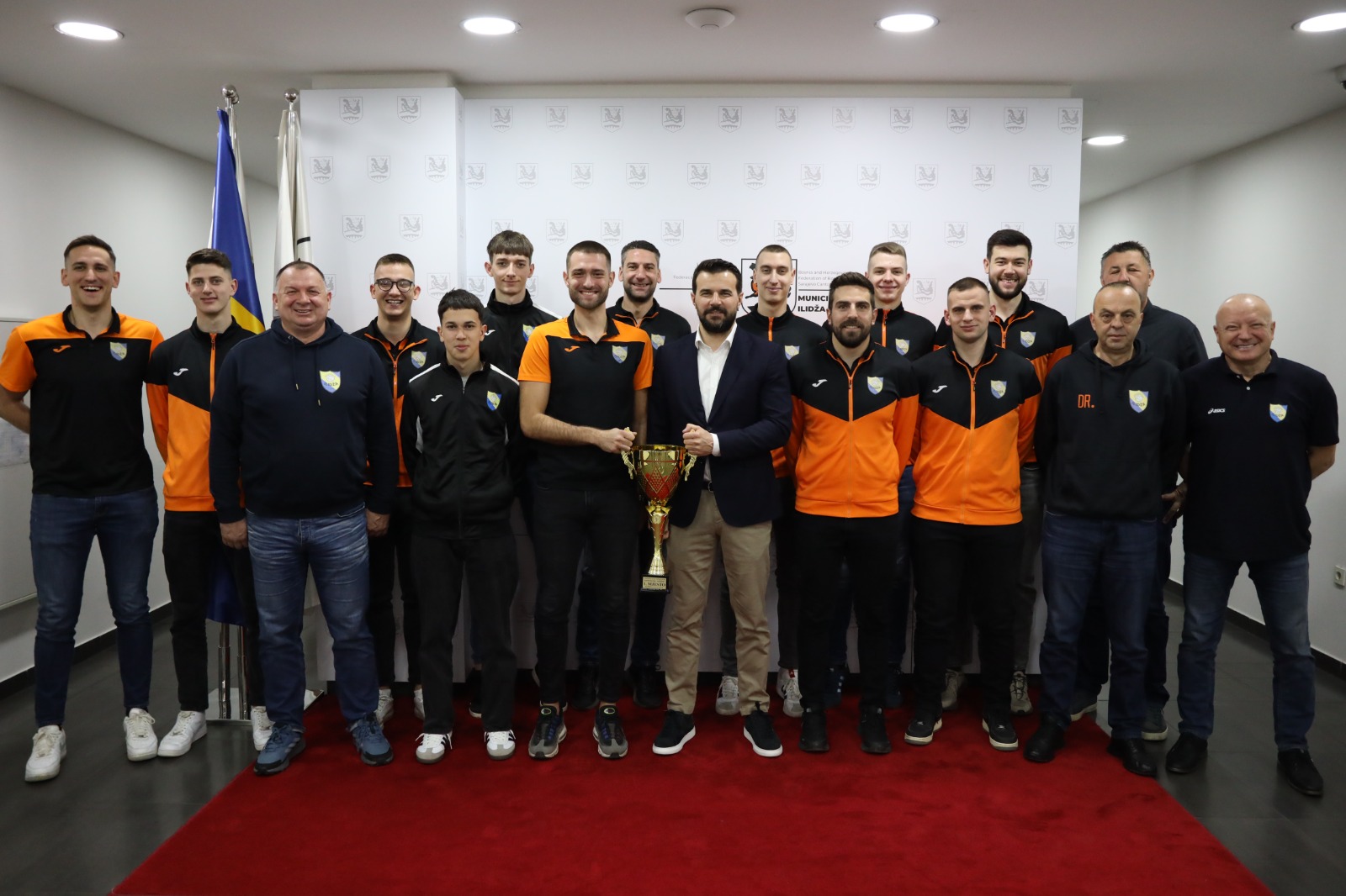 Odbojkaši Ilidže - Novi premijerligaš na prijemu kod načelnika Općine Ilidža Nermina Muzura